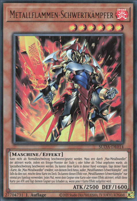 Metallflammen-Schwertkämpfer (V.1) SUDA-DE014 Ultra Rare Deutsch