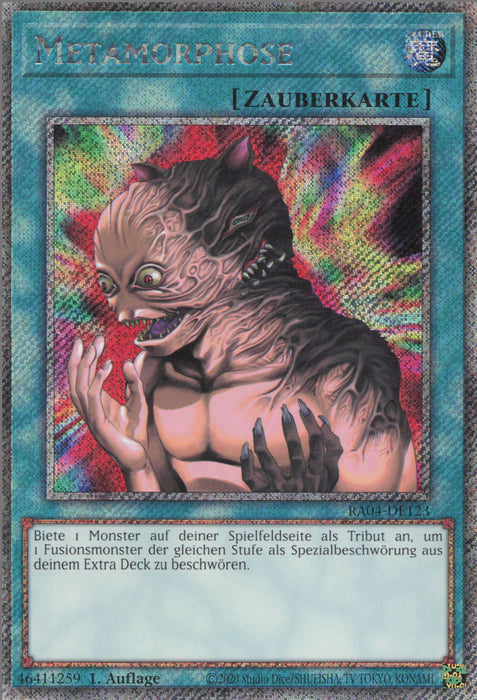 Metamorphose (V.1) RA04-DE123 Platinum Secret Rare Deutsch