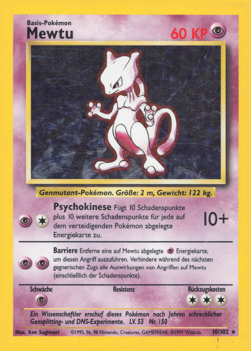 Mewtu BS-10 Holo Rare Deutsch