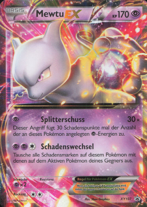 Mewtu EX XYPR-107 Promo Deutsch