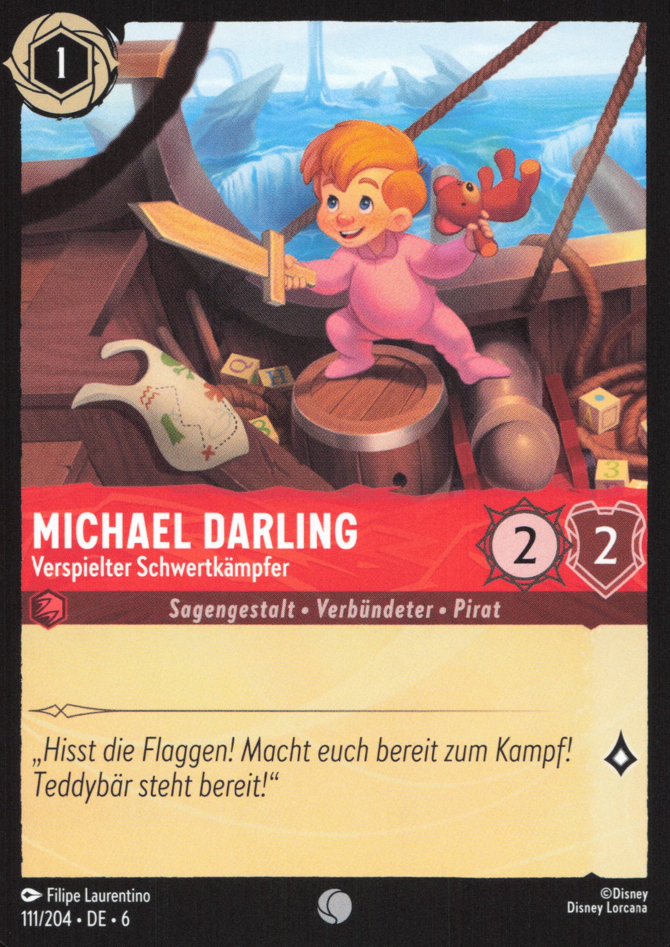 Alle Michael Darling Charakterkarten in Disney Lorcana