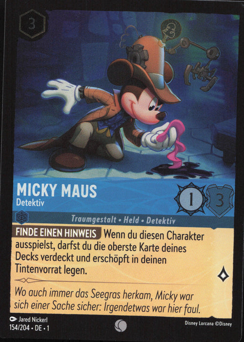 Micky Maus - Detektiv 1TFC-154 Common Deutsch