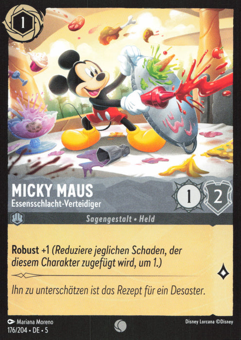 Micky Maus - Essensschlacht-Verteidiger 5SSK-176 Common Deutsch