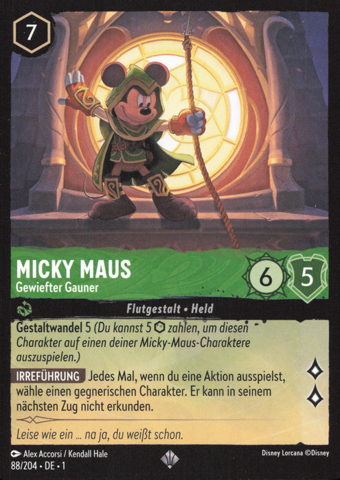 Micky Maus - Gewiefter Gauner (V.1) 1TFC-088 Super Rare Deutsch