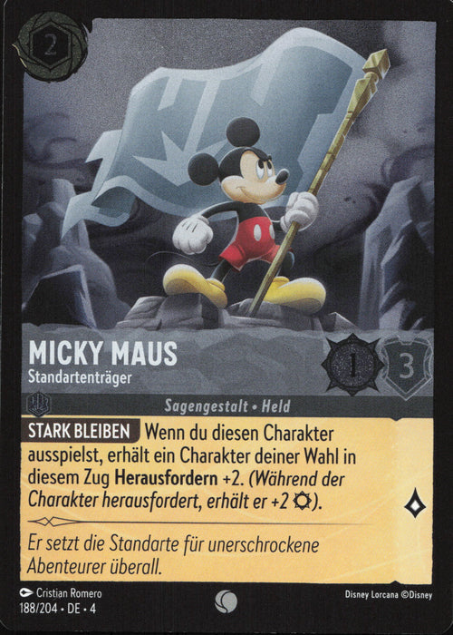 Micky Maus - Standartenträger 4URS-188 Common Deutsch