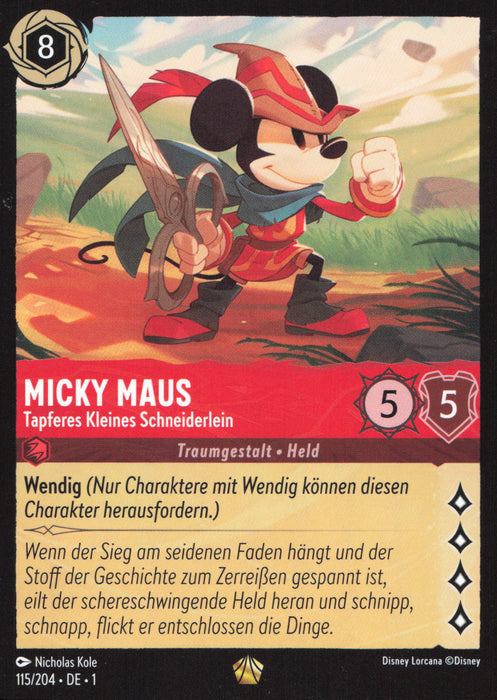 Micky Maus - Tapferes Kleines Schneiderlein 1TFC-115 Legendary Deutsch