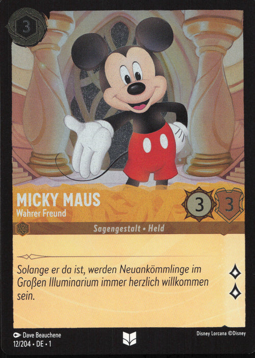 Micky Maus - Wahrer Freund 1TFC-012 Uncommon Deutsch