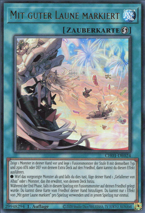 Mit guter Laune markiert CH01-DE024 Ultra Rare Deutsch