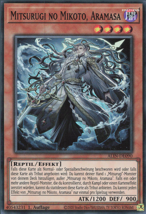 Mitsurugi no Mikoto, Aramasa ALIN-DE090 Super Rare Deutsch