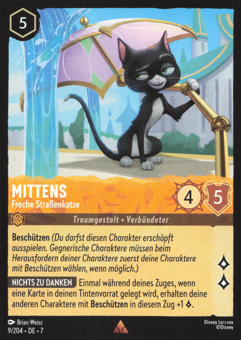 Mittens - Freche Straßenkatze 7ARI-009 Rare Deutsch