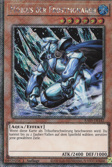 Möbius der Frostmonarch (V.1) RA03-DE142 Platinum Secret Rare Deutsch