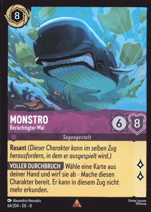 Monstro - Berüchtigter Wal 8JAF-064 Rare Deutsch