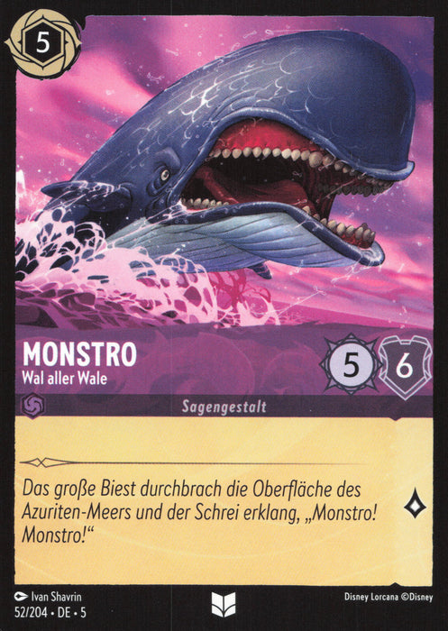 Monstro - Wal aller Wale 5SSK-52 Uncommon Deutsch