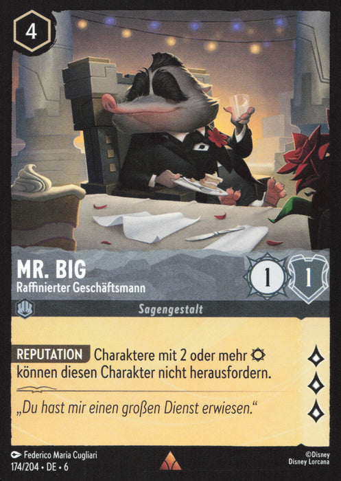 Mr. Big - Raffinierter Geschäftsmann 6AZS-174 Rare Deutsch