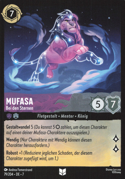 Mufasa - Bei den Sternen 7ARI-079 Uncommon Deutsch