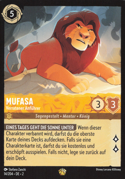 Mufasa - Verratener Anführer 2ROF-014 Legendary Deutsch
