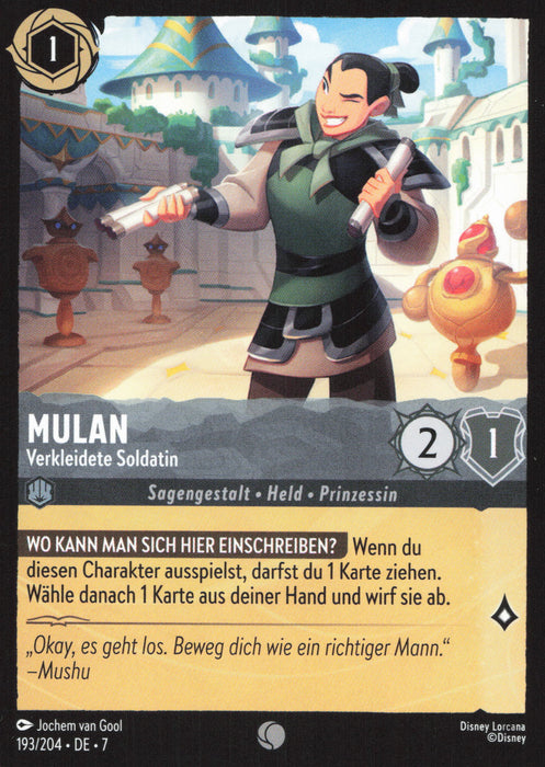 Mulan - Verkleidete Soldatin 7ARI-193 Common Deutsch