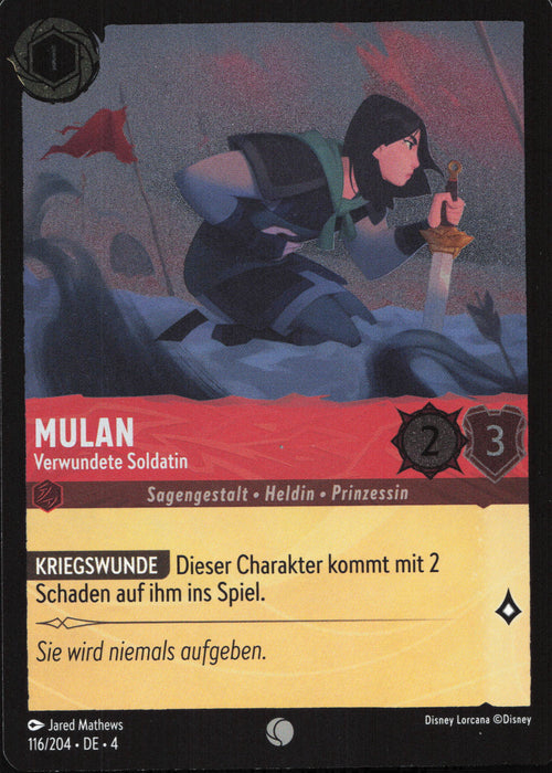 Mulan - Verwundete Soldatin 4URS-116 Common Deutsch