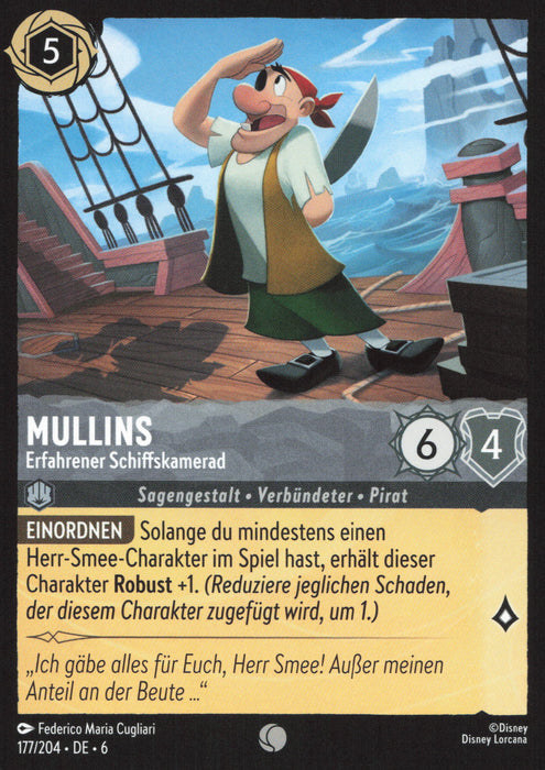 Mullins - Erfahrener Schiffskamerad 6AZS-177 Common Deutsch