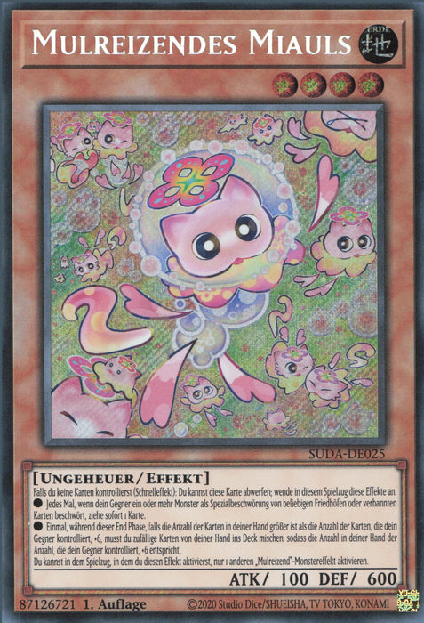 Mulreizendes Miauls (V.1) SUDA-DE025 Secret Rare Deutsch