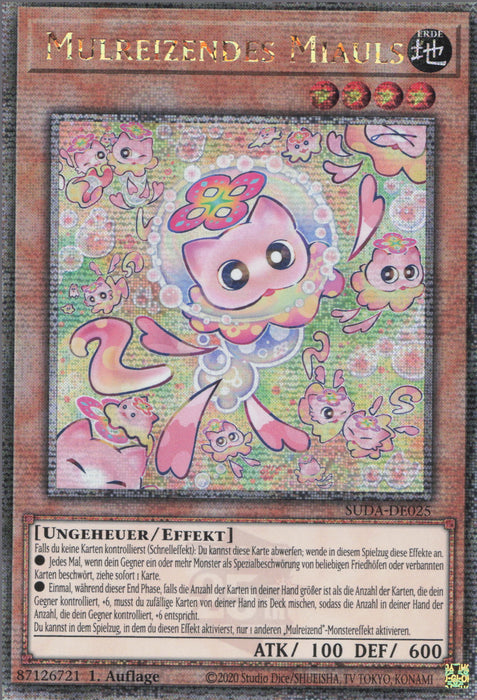 Mulreizendes Miauls (V.2) SUDA-DE025 Quarter Century Secret Rare Deutsch