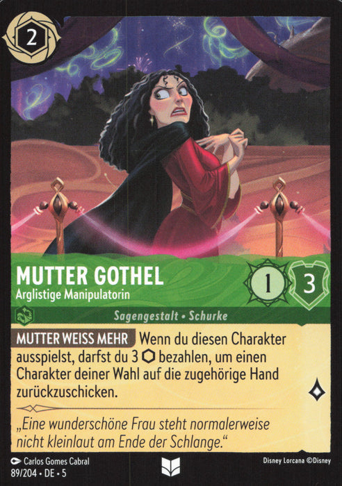 Mutter Gothel - Arglistige Manipulatorin 5SSK-89 Uncommon Deutsch