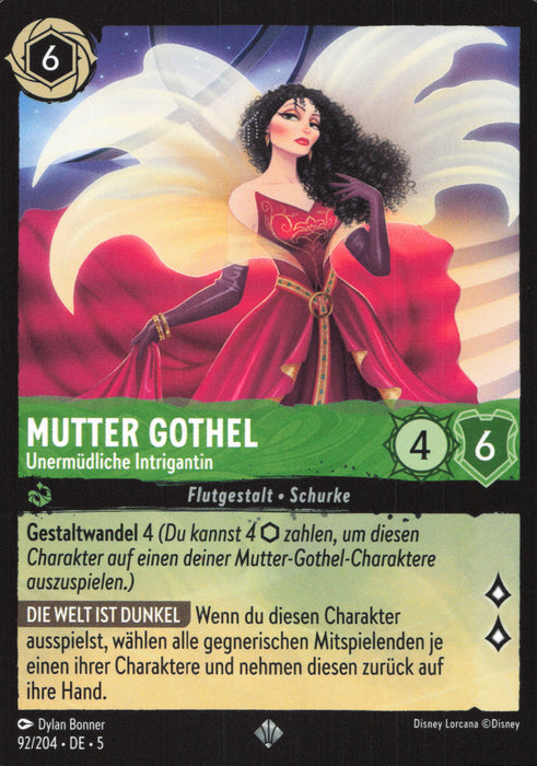 Mutter Gothel - Unermüdliche Intrigantin 5SSK-92 Super Rare Deutsch