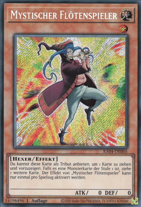 Mystischer Flötenspieler (V.3) RA04-DE005 Secret Rare Deutsch