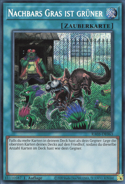 Nachbars Gras ist grüner (V.3) RA03-DE063 Secret Rare Deutsch