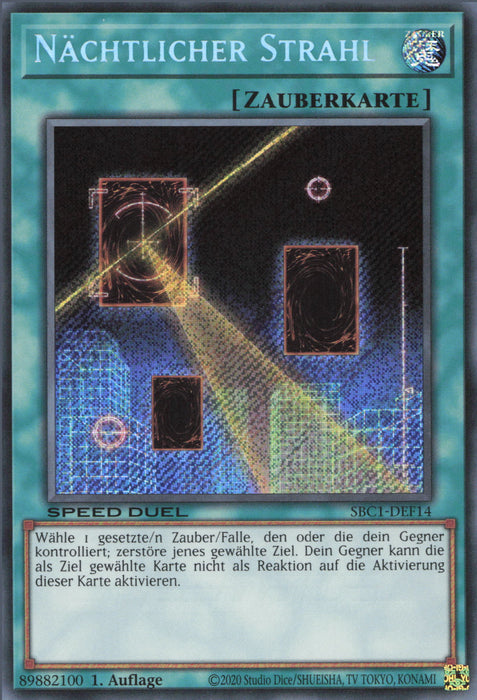 Nächtlicher Strahl (V.2) SBC1-DEF14 Secret Rare Deutsch