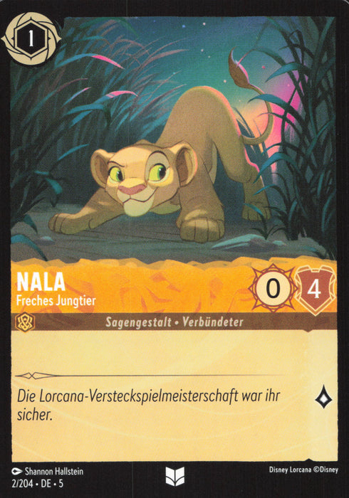 Nala - Freches Jungtier 5SSK-2 Uncommon Deutsch