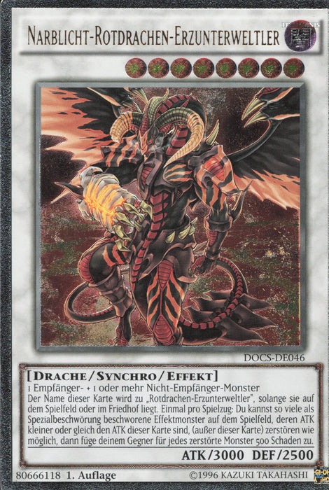 Narblicht-Rotdrachen-Erzunterweltler (V.2) DOCS-DE046 Ultimate Rare Deutsch
