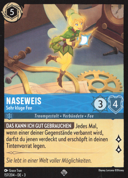 Naseweis - Sehr kluge Fee 3INK-157 Super Rare Deutsch