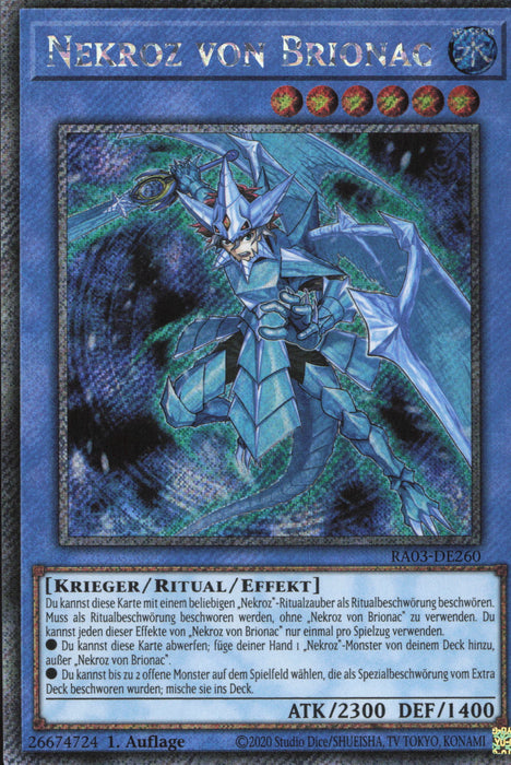 Nekroz von Brionac (V.1) RA03-DE260 Platinum Secret Rare Deutsch