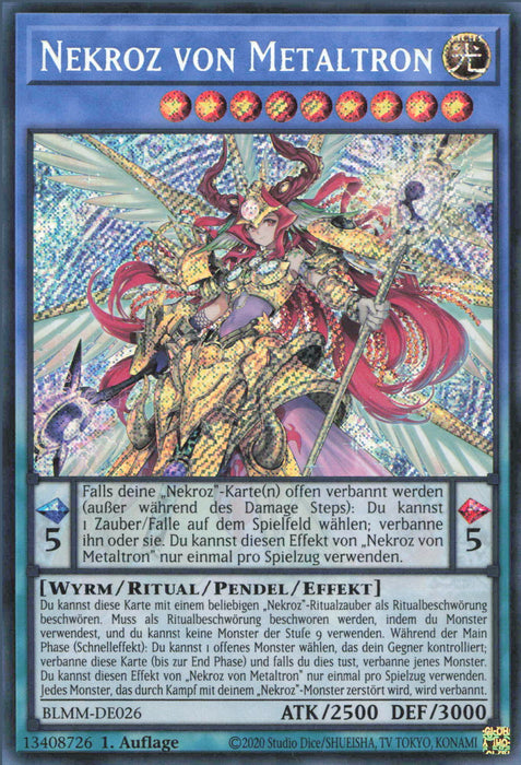 Nekroz von Metaltron BLMM-DE026 Secret Rare Deutsch