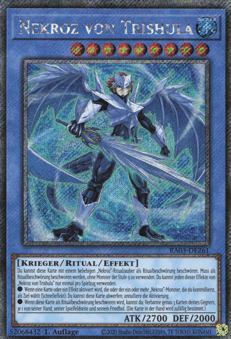 Nekroz von Trishula (V.1) RA03-DE261 Platinum Secret Rare Deutsch