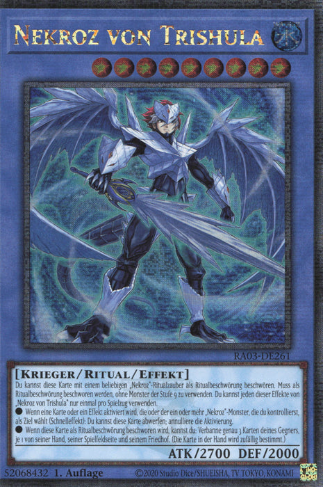 Nekroz von Trishula (V.2) RA03-DE261 Quarter Century Secret Rare Deutsch