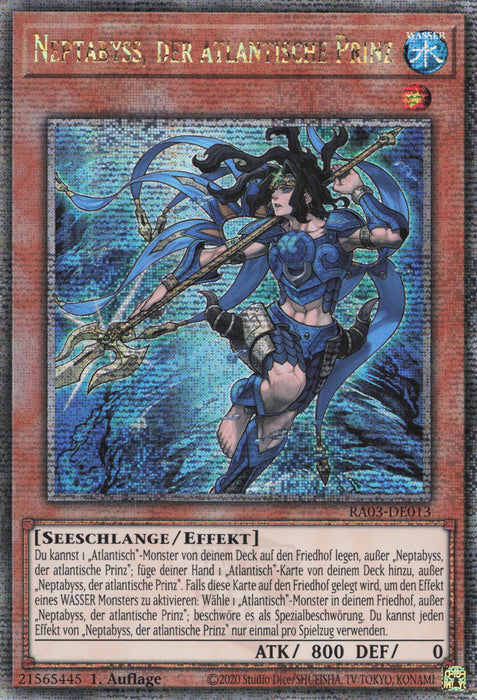 Neptabyss, der atlantische Prinz (V.5) RA03-DE013 Quarter Century Secret Rare Deutsch