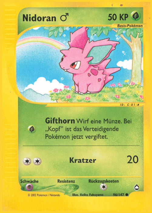 Nidoran ♂ AQ-96 Common Deutsch