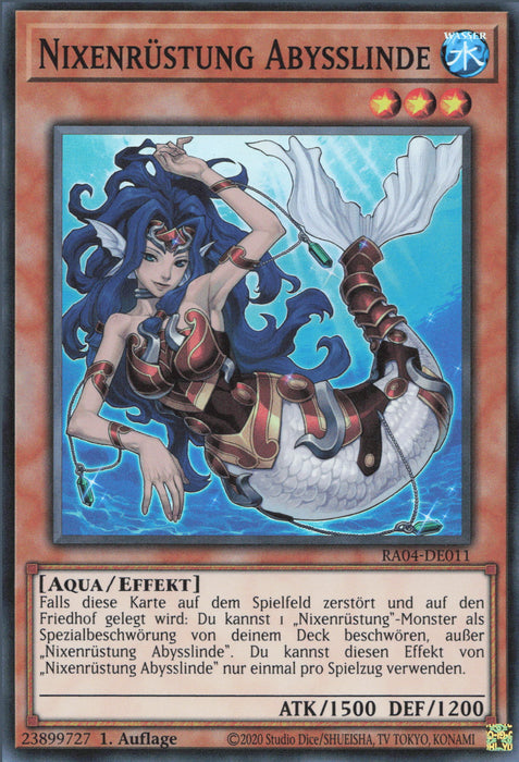 Nixenrüstung-Abysslinde (V.1) RA04-DE011 Super Rare Deutsch