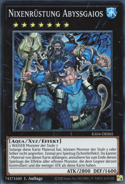 Nixenrüstung  Abyssgaios (V.1) RA04-DE065 Super Rare Deutsch