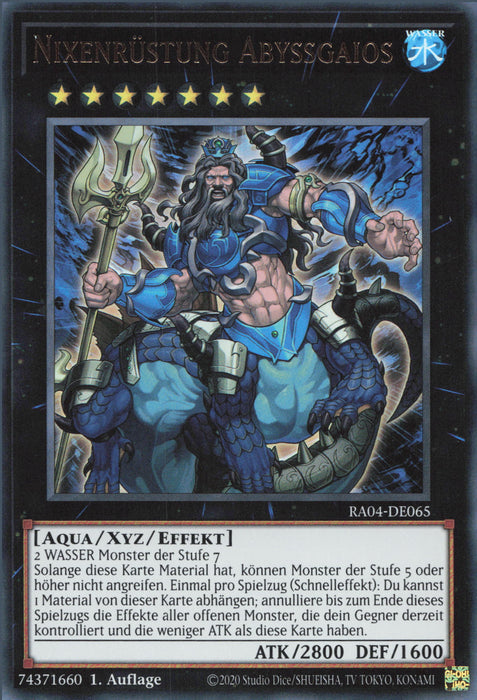 Nixenrüstung  Abyssgaios (V.2) RA04-DE065 Ultra Rare Deutsch