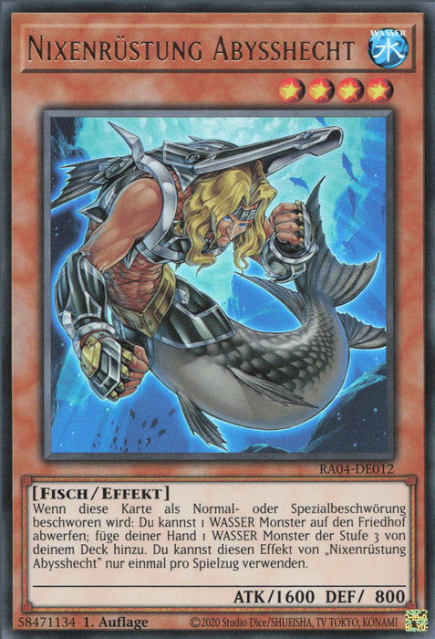 Nixenrüstung Abysshecht (V.2) RA04-DE012 Ultra Rare Deutsch