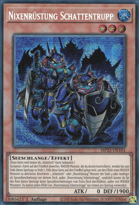 Nixenrüstung Schattentrupp MP25-DE101 Secret Rare Deutsch
