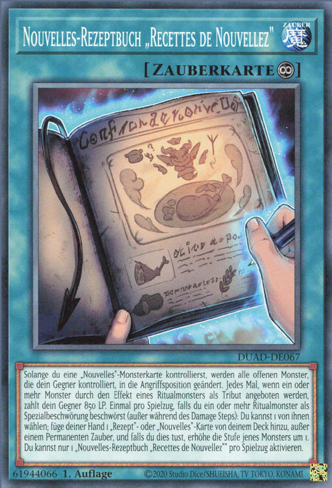 Nouvelles-Rezeptbuch „Recettes de Nouvellez“ DUAD-DE067 Common Deutsch