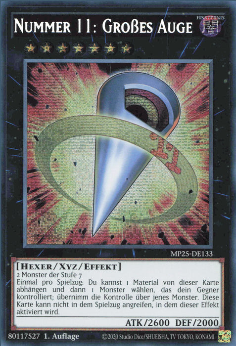 Nummer 11: Großes Auge MP25-DE133 Secret Rare Deutsch