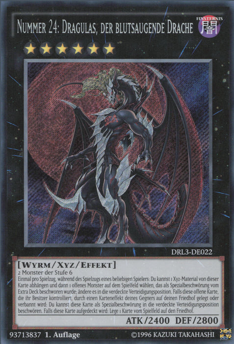 Nummer 24: Dragulas, der blutsaugende Drache DRL3-DE022 Secret Rare