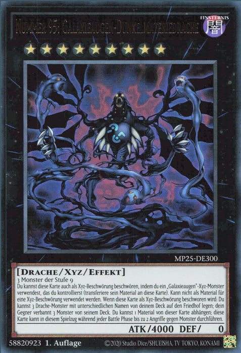 Nummer 95: Galaxieaugen-Dunkelmateriedrache MP25-DE300 Ultra Rare Deutsch
