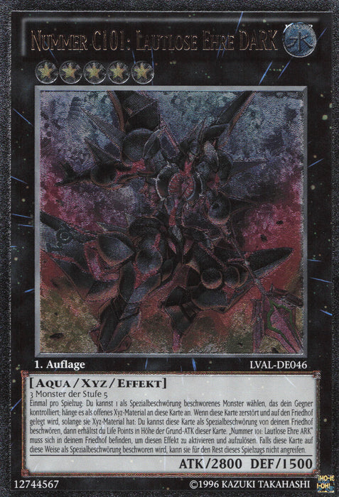 Nummer C101: Lautlose Ehre DARK (V.2) LVAL-DE046 Ultimate Rare Deutsch