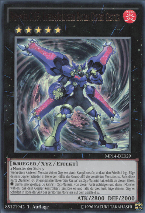 Nummer C105: Unermüdlicher Boxer Comet Caestus MP14-DE029 Ultra Rare